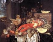 Large Still-life with Lobster - 亚伯拉罕·凡·贝叶林